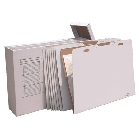 Roomfactory 47 W x 12 D x 34 H in. 43 in. Vertical File Box and 8 Folders RO173613